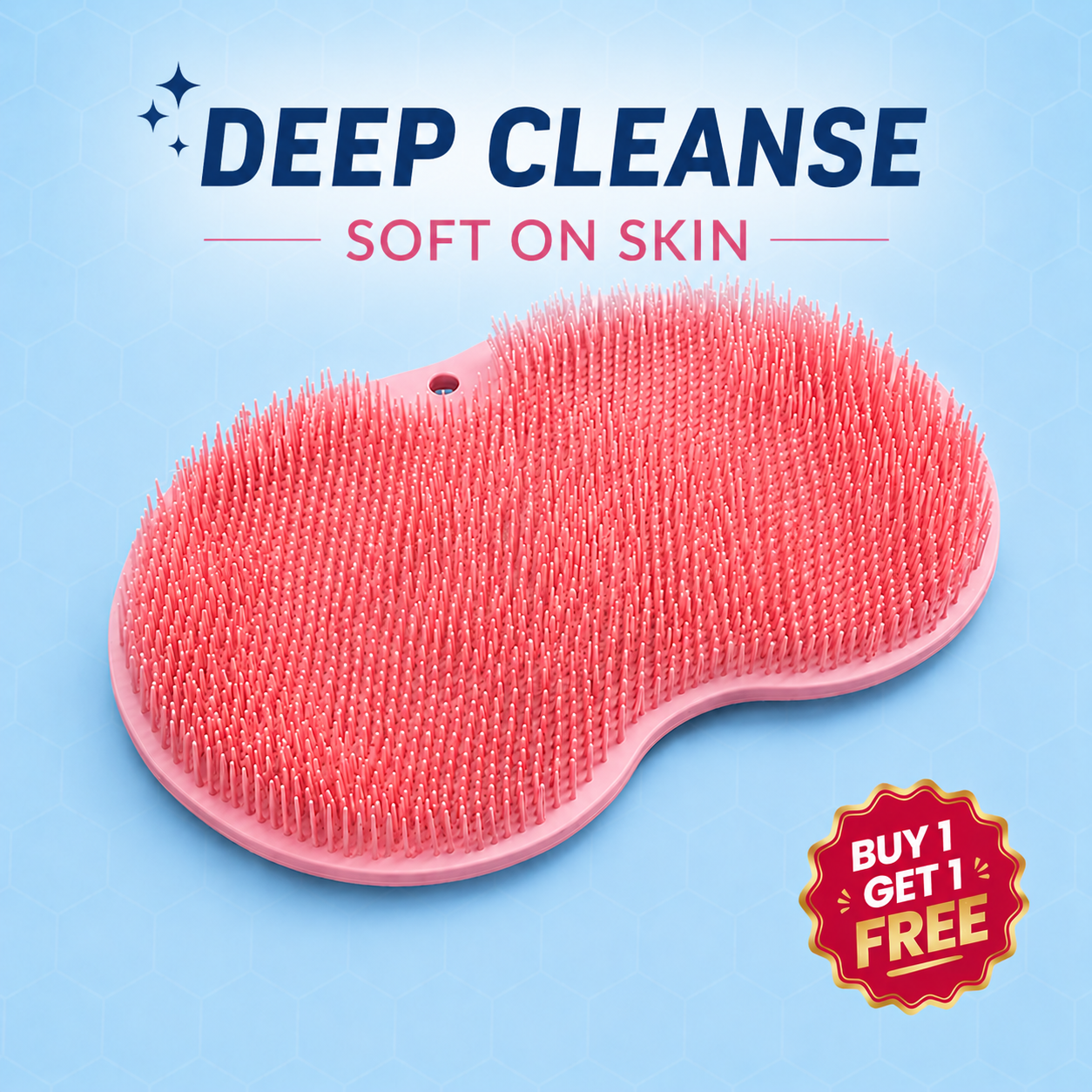 PureGlow™ | Silicon Scrubber For Back & Foot (Pack of 2) ✨