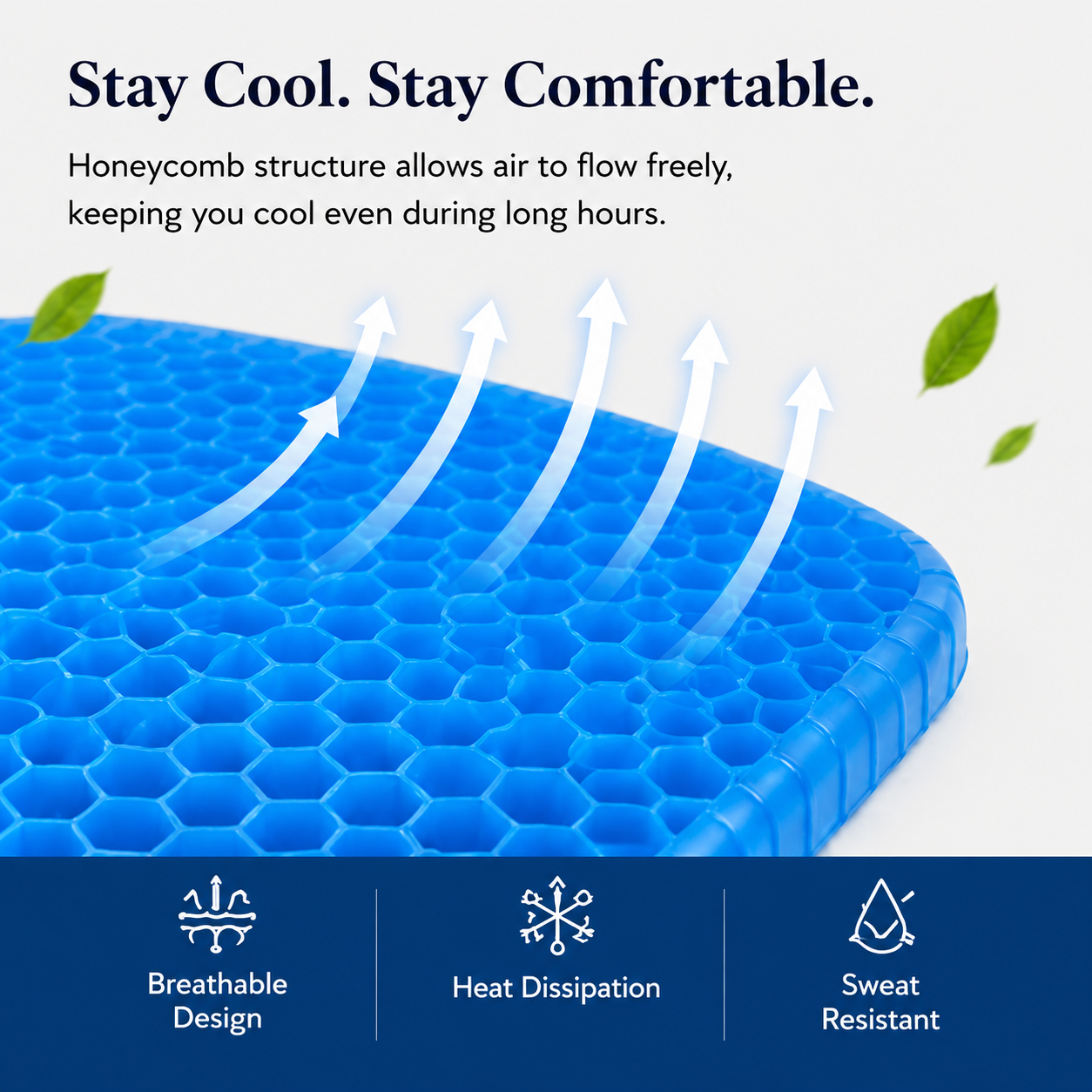 ComfortGrid™ Premium Gel Seat Cushion | Office, Car & Home